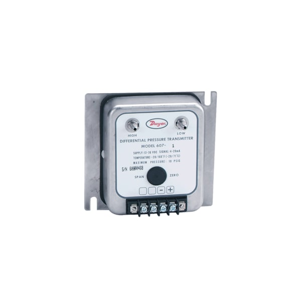 Differential pressure transmitter, range .50-0-.50inwc